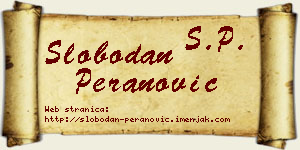 Slobodan Peranović vizit kartica